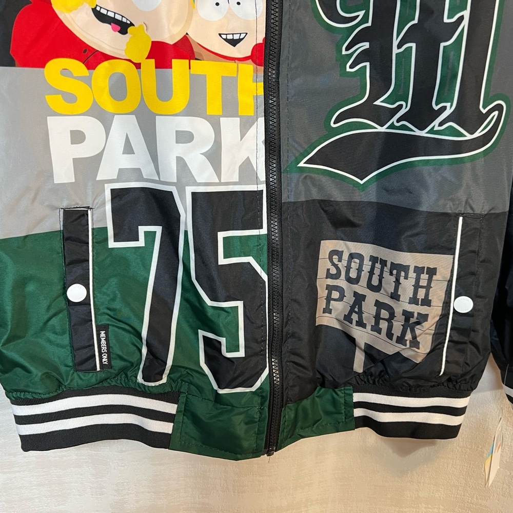 Members Only NWT Size Small South Park Nickelodeon Animated Black Bomber Jacket - Picture 4 of 13